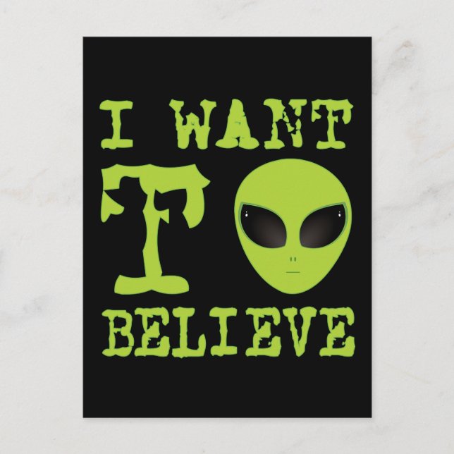 Cartão Postal Quero Acreditar (Frente)