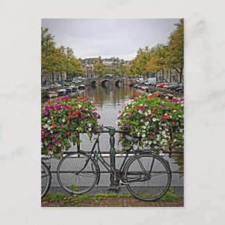 Cartão Postal Quero andar de bicicleta em Amsterdã - Cartão-post
