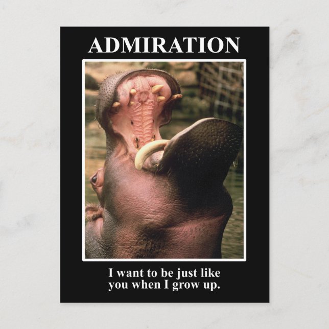 Cartão Postal Quero ser como você quando crescer (Frente)