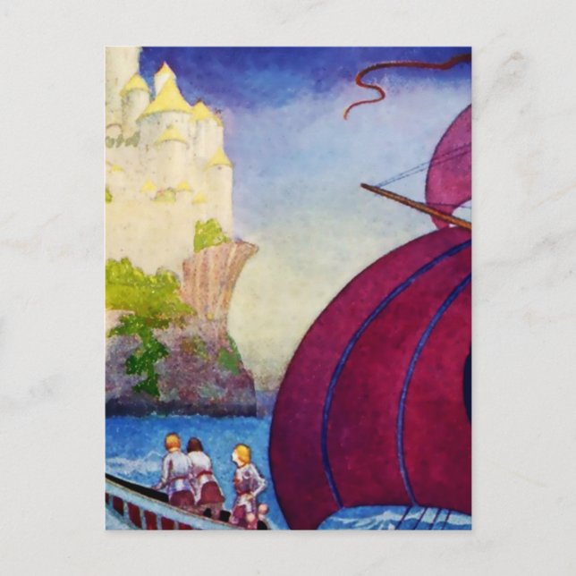 Cartão Postal "Quest for Grail", por Thomas Mackenzie (Frente)