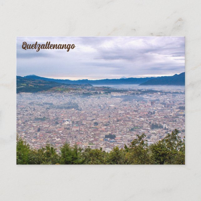 Cartão Postal Quetzaltenango, Guatemala, Cerro El Baúl (Frente)