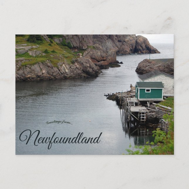 Cartão Postal Quidi Vidi Newfoundland Canada (Frente)