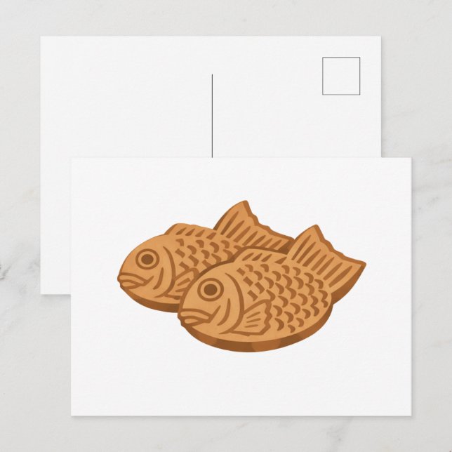 Cartão Postal Quiet Icons – Japanese Taiyaki (Frente/Verso)