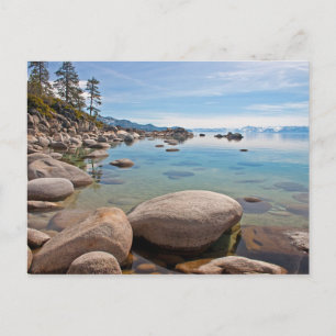 Cartão Postal Quieta Cove na costa leste do lago Tahoe...