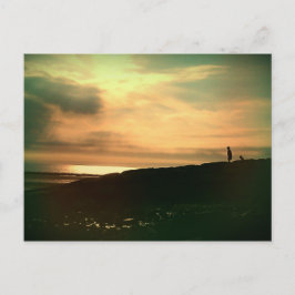 Cartão Postal Quieta noite na praia