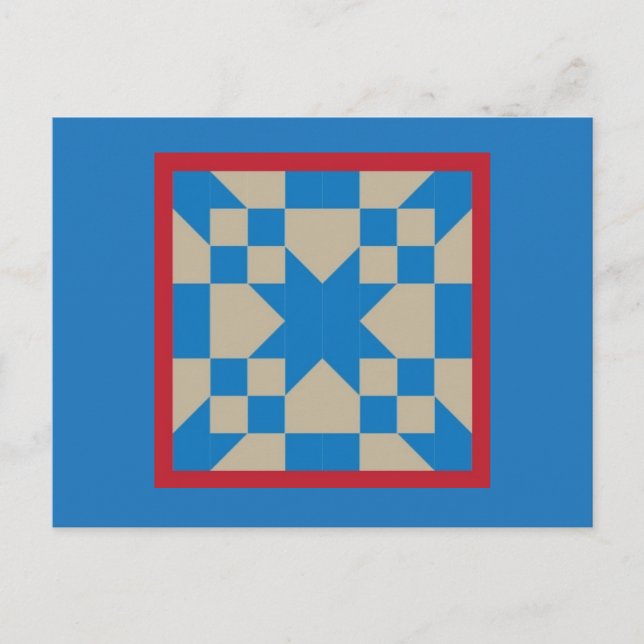 Cartão Postal Quilt Postcard - Road to Oklahoma (Frente)