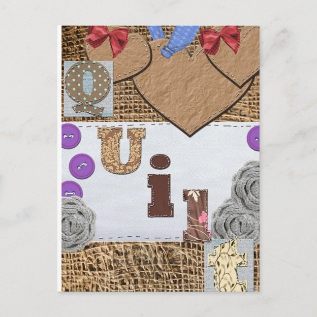 Cartão Postal Quilt product (Frente)