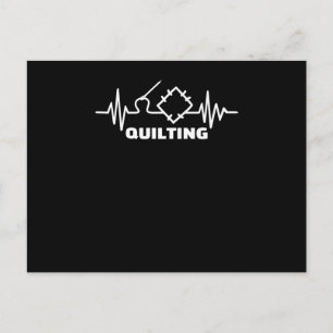 Cartão Postal Quilting Pulse Premium Amantes de Quilting Engra