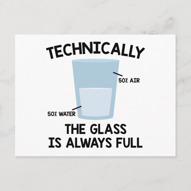 Cartão Postal Química de Química de Água Bioquímica Dotação de P (Frente)