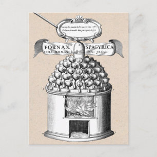 Cartão Postal Química medieval para Criar a medicina à base de p