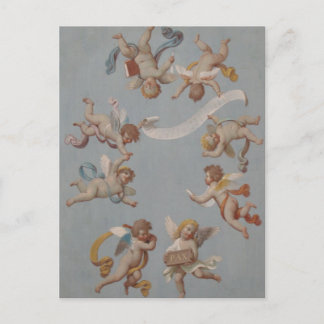 Cartão Postal Quimsical Renaissance Cherub Angels
