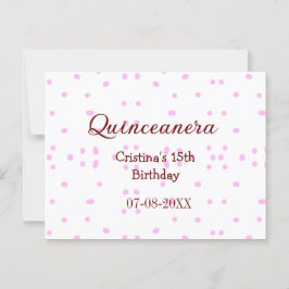 Cartão Postal Quinceanera anos 15º aniversário adicionar nome po