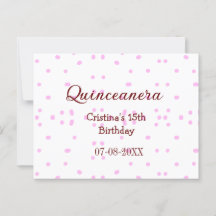 Quinceanera anos 15 anos adicionar nome pontos ros