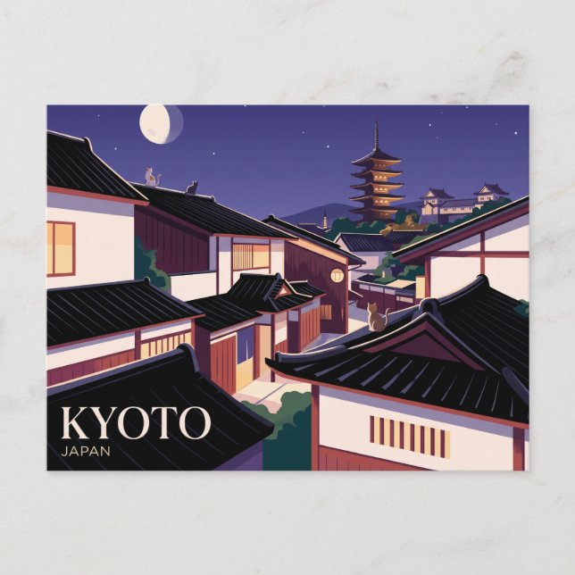 Cartão Postal Quioto Japão (Frente)