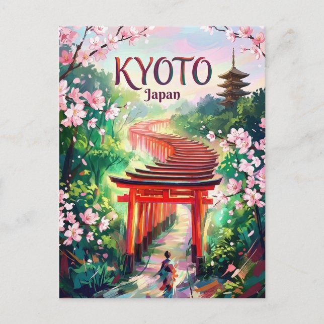 Cartão Postal Quioto Japão (Frente)