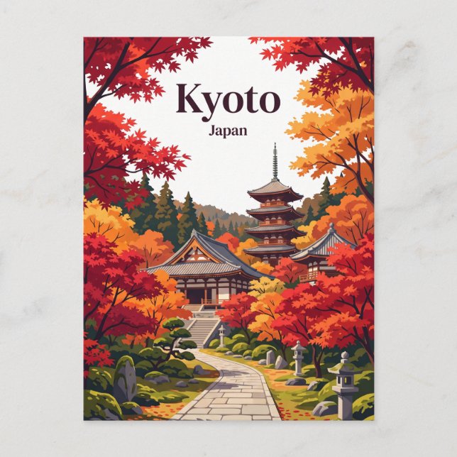 Cartão Postal Quioto, Japão (Frente)