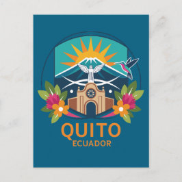Cartão Postal Quito Equador América do Sul