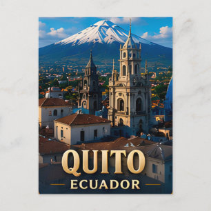 Cartão Postal Quito Equador Viagem Cidade Lembrança