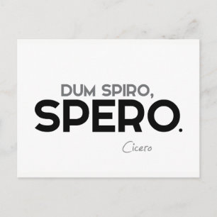 Cartão Postal QUOTAS: Cícero: Um espiro, esperma