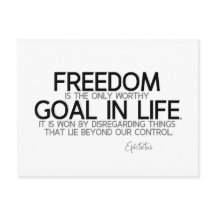 QUOTAS: Epictetus: Liberdade: objetivo digno