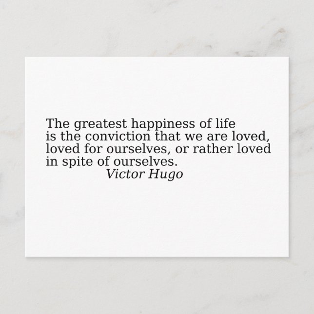 Cartão Postal Quote about life (Frente)