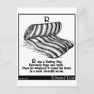 Cartão Postal R era um tapete ferroviário