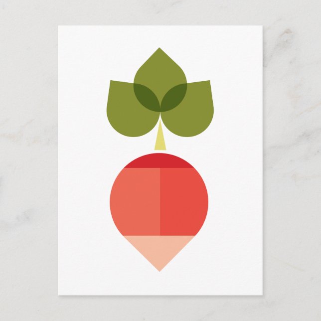 Cartão Postal Rabanete (Frente)