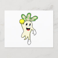 Rabanete no jogador de Andebol com o Handball