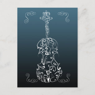 Cartão Postal Rabisco de Violino