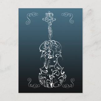 Cartão Postal Rabisco de Violino