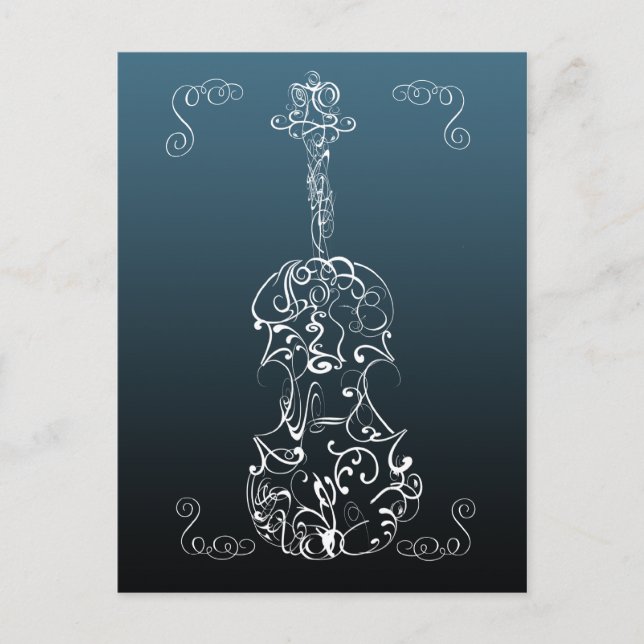 Cartão Postal Rabisco de Violino (Frente)