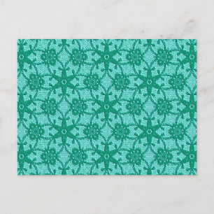 Cartão Postal Raça antiga - turquesa e aqua