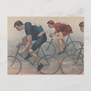Cartão Postal Raça de bicicleta TOP