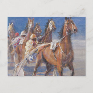 Cartão Postal Raças de Trote Lancieux Brittany 2014