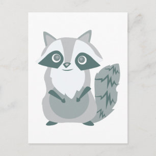 Cartão Postal Raccoon