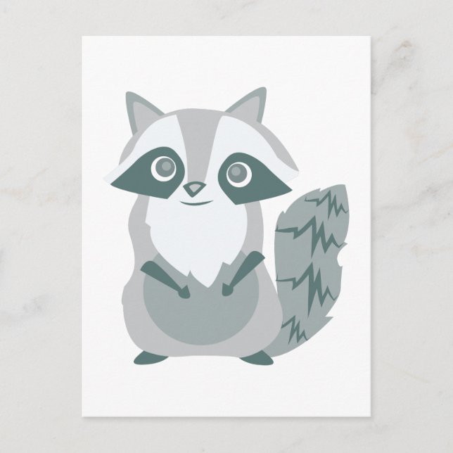 Cartão Postal Raccoon (Frente)