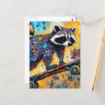 Raccoon Skateboard