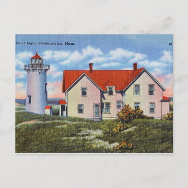 Cartão Postal Race Point Light, Provincetown, Massachusetts (Frente)