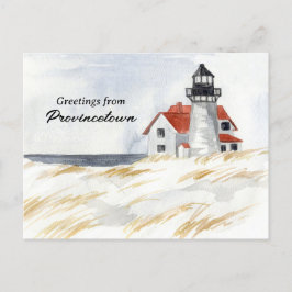 Cartão Postal Race Point Lighthouse Provincetown Cape Cod