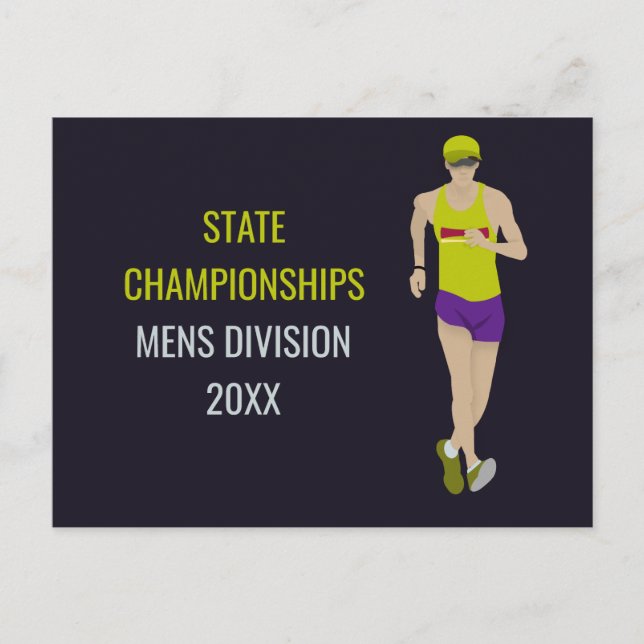 Cartão Postal Race Walking (Frente)