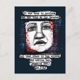 Cartão Postal Rachadura Na Janela