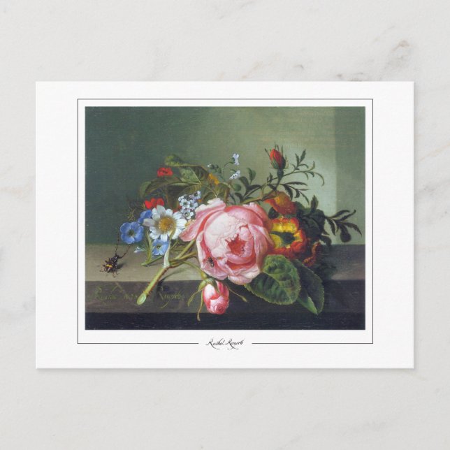 Cartão Postal Rachel Ruysch #8 - Cartão-postal de arte (Frente)