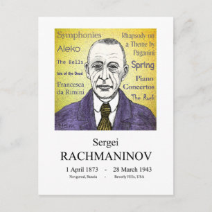 Cartão Postal Rachmaninov