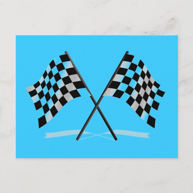 Cartão Postal Racing Checkered Flags (Frente)