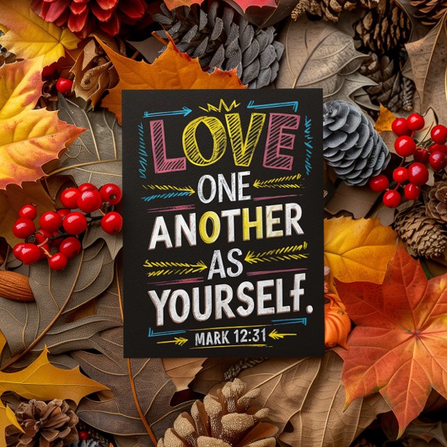 Cartão Postal Radiar amor, abraçar unidade (Criador carregado)