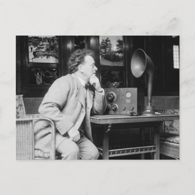 Cartão Postal Rádio Antiquado, início dos anos 1900 (Frente)