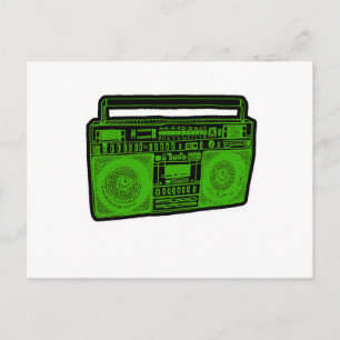 Cartão Postal rádio blaster do gueto da boombox
