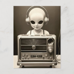 Cartão Postal Rádio de alienígena