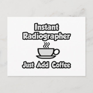 Cartão Postal Radiógrafo instantâneo .. Apenas adicione café