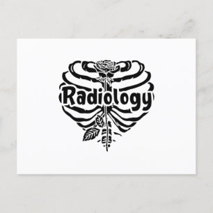 Cartão Postal Radiologia Tecnologia Enfermeira Enfermeira Flor X
